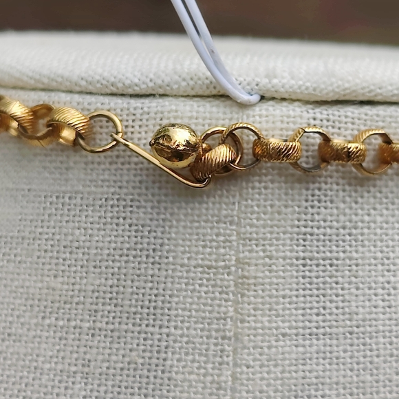 🦉 Vintage 1960s Articulated Owl Pendant Necklace With Blue Moonglow Eyes - Picture 10 of 12